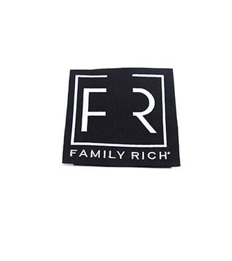 FR Family Rich Patch Medium black white