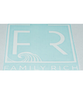 Wave Decal Sticker FR Family Rich black