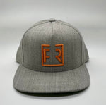Snapback Hat - Grey/Orange
