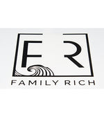 Wave Decal Sticker FR Family Rich black